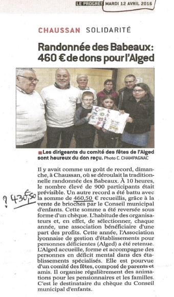 CME Revue Presse Progrès 12042016 Rando Babaux